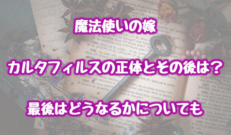魔法使いの嫁/カルタフィルスの正体とその後は?最後はどうなるかについても