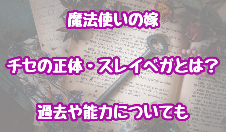 魔法使いの嫁/チセの正体・スレイベガとは?過去や能力についても